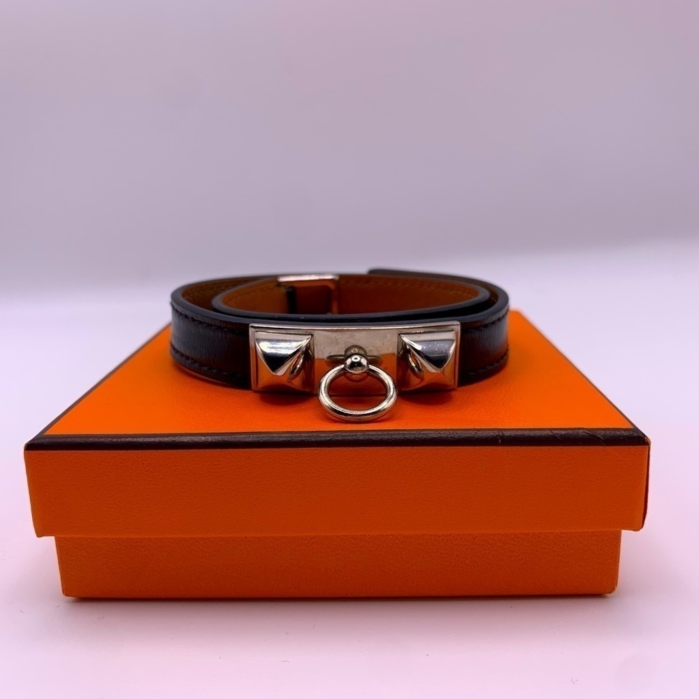 Hermès Rivale Double Tour Wrap Bracelet Size Med